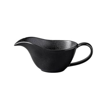 Imagem de Molho de cerâmica de alta qualidade, prato de café com copo de leite, utensílios de mesa, copo de suco, tigela de molho, jarro de leite (preto)