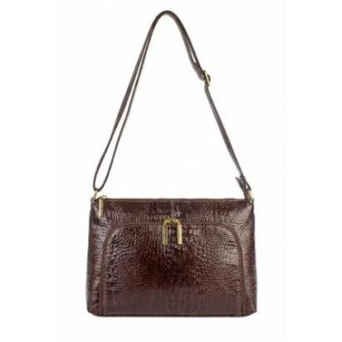 Imagem de Bolsa de couro croco tiracolo Ninna-Feminino