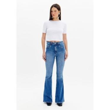 Imagem de Calça Jeans Flare Cintura Super Alta-Feminino