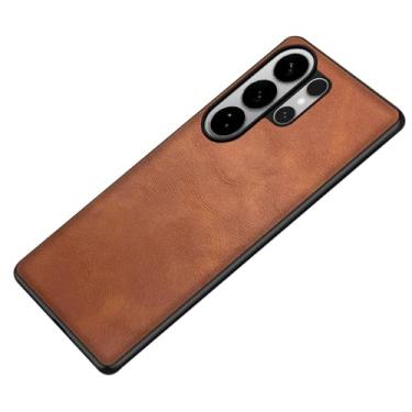 Imagem de LTLMYDAM Capa fosca para Samsung Galaxy S26 Ultra/S26 Plus/S26, capa de proteção de lente completa vintage masculina e feminina, capa ultrafina, latão, S26