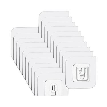 Imagem de Ganchos Adesivos Transparentes Dupla Face 10-200 Suporte Forte Sem Mar