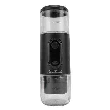 Imagem de Generic Cápsula de café Moída Portátil, Máquina de café Portátil, Bateria de 2500mAh para Camping, Caminhadas, ABS, Metal (Preto)