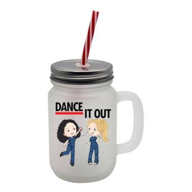 Imagem de Caneca Com Canudo Mason Jars Jarra Grey`S Anatomy