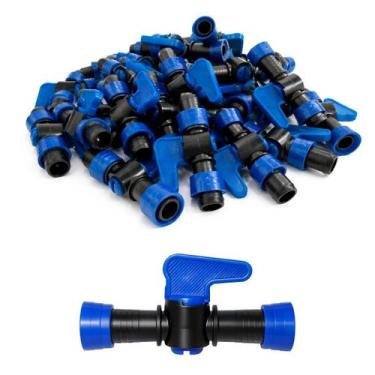 Imagem de Kit 10 Registro União 16mm Emenda Anel P/ Fita Gotejadora - Implebras