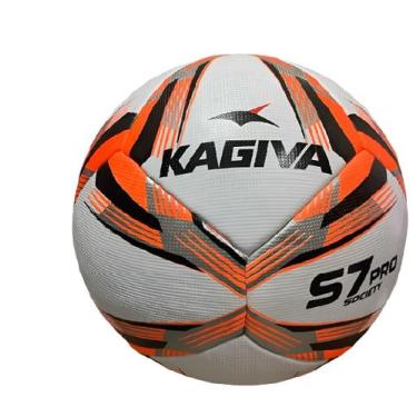Imagem de Bola De Futsal Kagiva Society S7 Pro Cor Laranja/preto