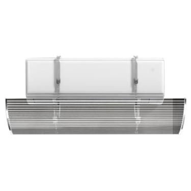 Imagem de Defletor de ar condicionado transparente – Para-brisa ajustável para unidades AC, ideal para quarto, escritório e estudo, melhora o conforto e reduz correntes de ar (médio)