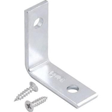 Imagem de Cantoneira P/ Cortina 03x03cm Zincado Cce0033 C/ 4 Pç Vonder