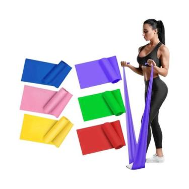 Imagem de Pacote Com 4 Bandas De Resistência TPE Para Yoga, Pilates E Reabilitaç