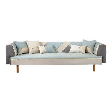 Imagem de THJKUPO Four Seasons Universal Sofa Cushion is Not Easy Cat Paws is Not Easy to Slip Capa de toalha de sofá (70 * 180 cm)