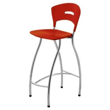 Imagem de Banqueta Alta Linha Banqueta para Escritório Candy Vermelho