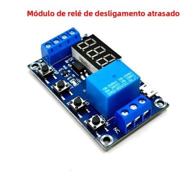 Imagem de Módulo De Relé Temporizador Programável DC 6-30V Com Display LED 6V 9V