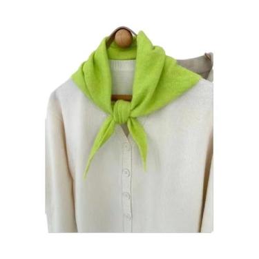 Imagem de Cachecol De Lã Triangular Listrado Macio E Quente Para Mulheres, Moda 