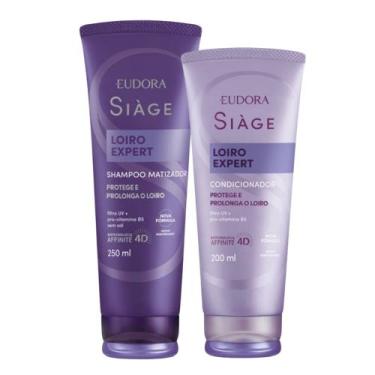 Imagem de Kit Shampoo e Condicionador Matizador Loiro Expert Desamarelador Viole