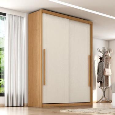Imagem de Guarda Roupa Solteiro Splendido 100% MDF 2 Portas de Correr 3 Gavetas 