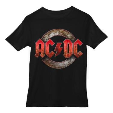 Imagem de Camiseta Preta Ac/dc Black Ice Banda Personalizado Estampa - Genérica,
