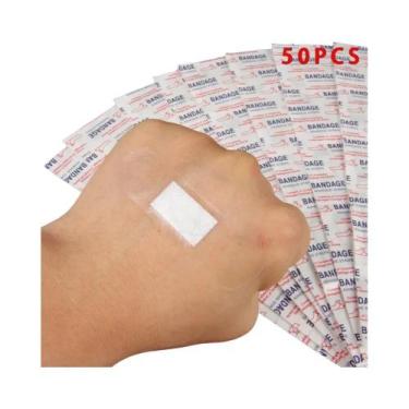 Imagem de Adesivos Transparentes Impermeáveis De PU Para Ferimentos, 50 Unidades