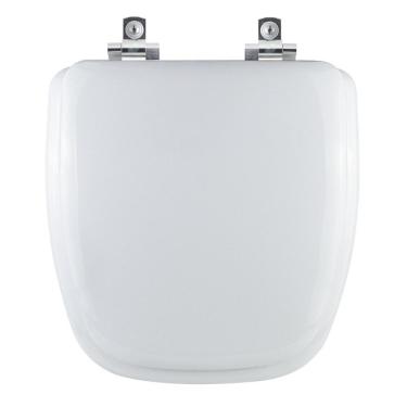 Imagem de Tampa De Vaso Almofadado Soft Close Flex Branco Para Bacia Deca