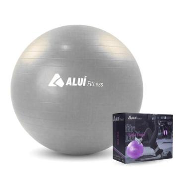 Imagem de Bola de Exercícios Pilates Yoga Ginástica Gym Ball 65cm Aluí Bomba Man