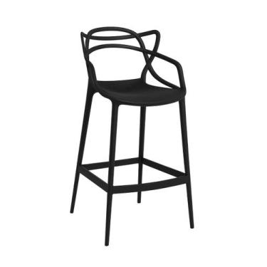 Imagem de Banqueta Allegra Alta para Cozinha e Área Gourmet 1un Preto - plastic 