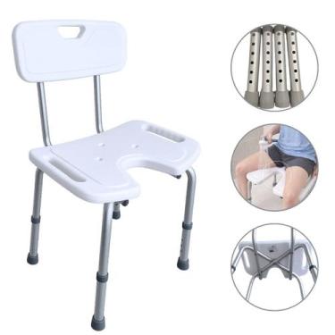 Imagem de Banqueta De Banho Com Abertura Frontal e Encosto Health Pro