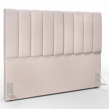 Imagem de Cabeceira Cama Box Casal Queen 160 Cm Dália W01 Linho Cru