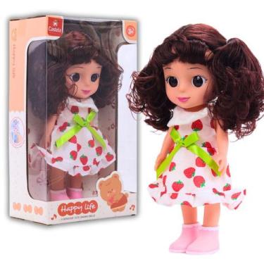 Imagem de Boneca Happy Life Interativa com Som Morena - Castela