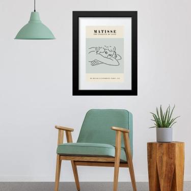 Imagem de Quadro Matisse Mulher Azul E Bege - 60X48Cm