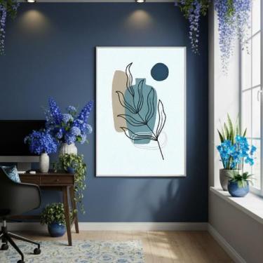 Imagem de Quadro Decorativo Traço Vivo 70X50Cm Mold Preta - Quadros On-Line