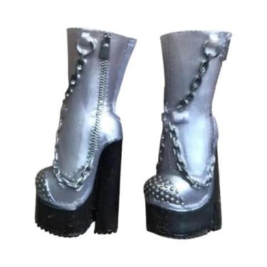 Imagem de Sapatos De Patinação Coloridos Em Escala 1/6 Para Bonecas LOL, Sandáli