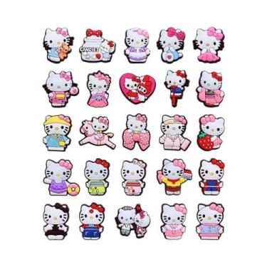 Imagem de Decorações Para Sapatos Hello Kitty 25 Peças MESUCA Charms Para Clogs,