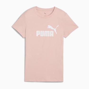 Imagem de Camiseta Puma Feminina Essentials NO. 1 Logo Tee Rose Quartz Cor:;Tamanho:G;Gênero:Mulher-Feminino