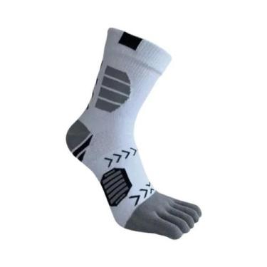 Imagem de Meias De Algodão Coloridas E Respiráveis Com Cinco Dedos, 5 Pares, Mas