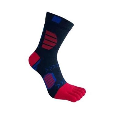 Imagem de Meias De Algodão Coloridas E Respiráveis Com Cinco Dedos, 5 Pares, Mas