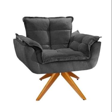 Imagem de Poltrona Opala Giratoria Luxuosa Escritorio Consultorio Sala de Estar 