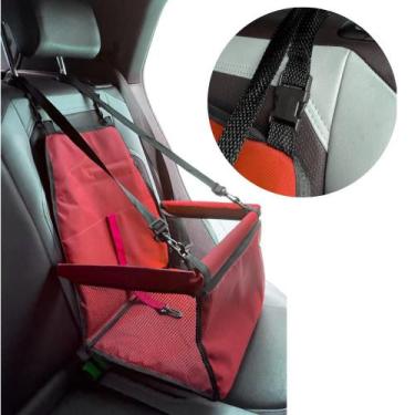 Imagem de Cadeirinha de transporte Pet Carro Cachorro/Gato Com Cinto Passeio/Via