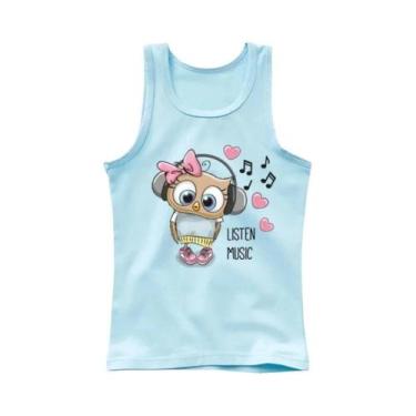 Imagem de Camiseta Regata De Algodão Sem Mangas Para Meninas Com Estampa De Coru