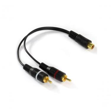 Imagem de Cabo Y Rca Fêmea X 2 Rca Macho 20 Cm - Yrf2rm-20 - Pc - 10