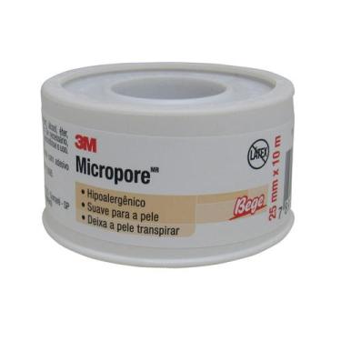 Imagem de Fita Micropore 25mm x 10m Hipoalergênica Pele 3M