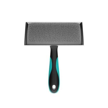 Imagem de Rasqueadeira Reta Média com Bolinhas Azul Propetz Pet Original