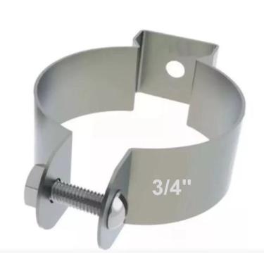 Imagem de Abraçadeira Galvanizada Tipo D 3/4 com Parafuso - Morelli