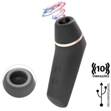 Imagem de Estimulador e Clitóris com 10 Funções de Sucção Recarregável - vipmix