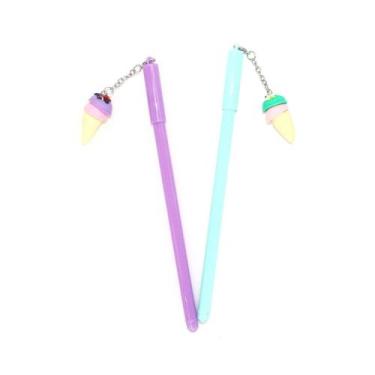 Imagem de Caneta Fine Line Le Decorada Sorvete 0.5mm com 2 Unidades Colorida, UN