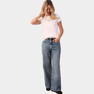 Imagem de Calça Jeans Calvin Klein Wide Leg Feminina-Feminino