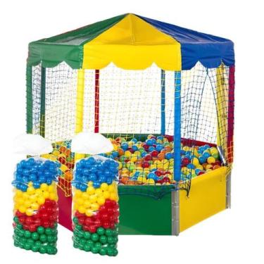 Imagem de Piscina de Bolinhas Oitavada 2,00m Premium 1000 Bolinhas Resistente Co