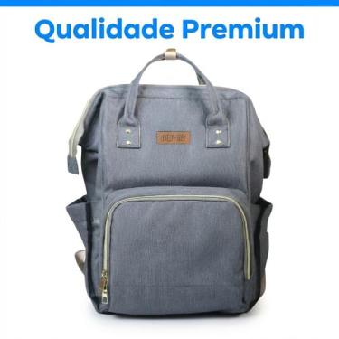 Imagem de Mochila Maternidade Bolsa Bebê Grande Impermeável Multifuncional Mochi