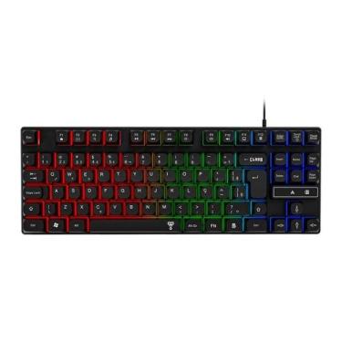 Imagem de Teclado para Jogos Gamer 80% Rift Membrana Multimídia TKL USB ABNT2 Cl