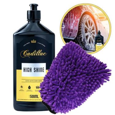 Imagem de Kit High Shine Cadillac + Luva Microfibra Shampoo com Cera 500ml