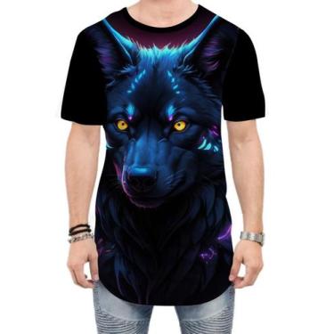 Imagem de Camiseta Longline Lobo Dark Silhueta Fantasmagórica 1 - Kasubeck Store
