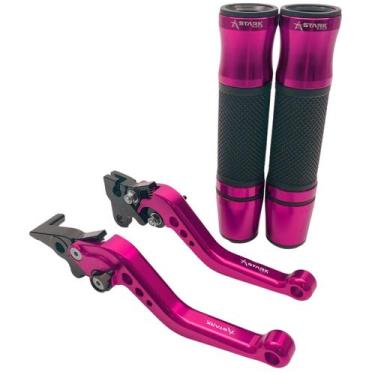 Imagem de Kit Manete Manopla Esportivo Cb300r Cbx 200 Strada Twister - Stark Rac