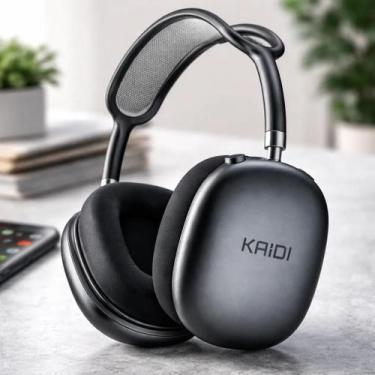 Imagem de Fone Sem Fio Kaidi KNC4213 Bluetooth  Bateria 90h  Música e Chamadas H